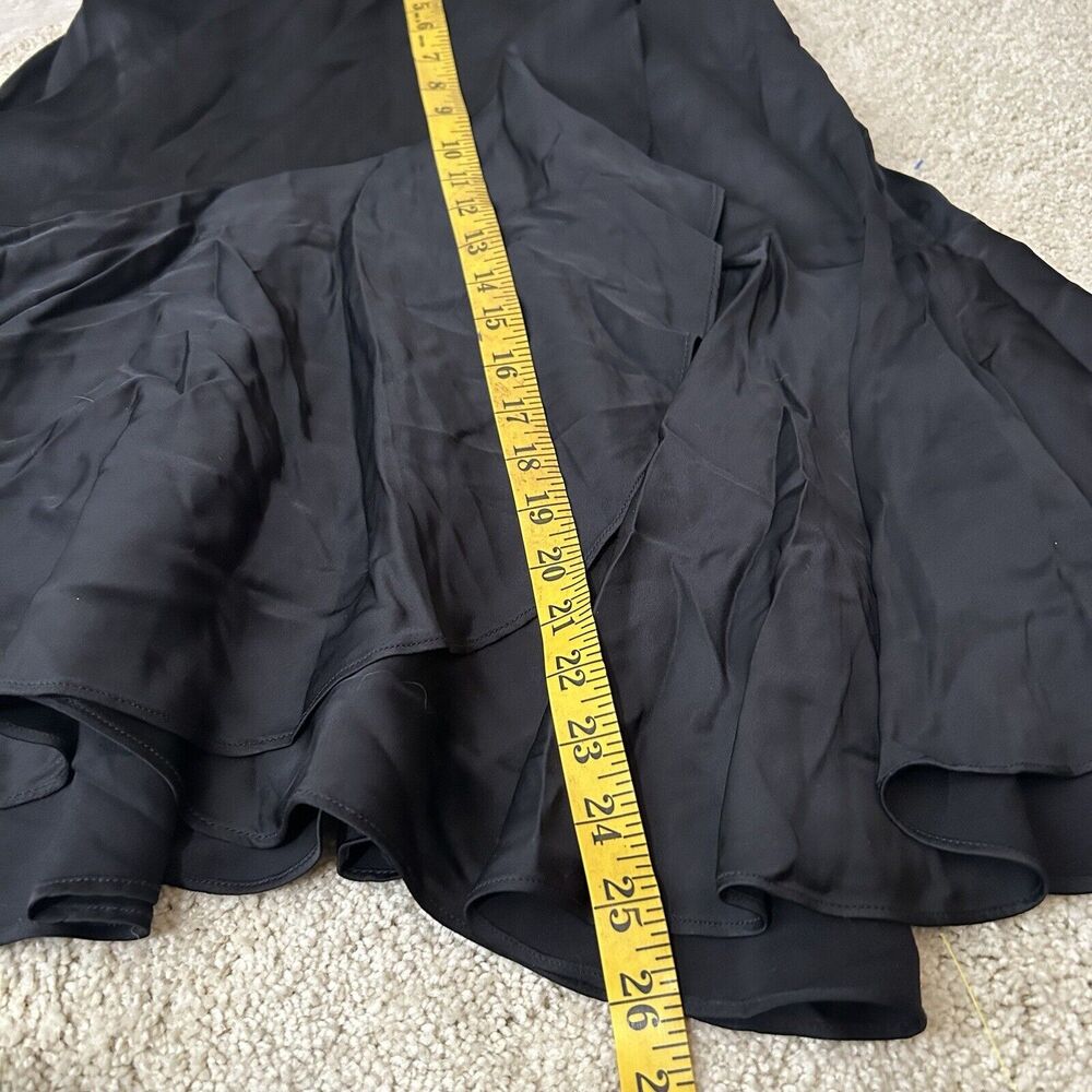 Chloe Kristyn Black Satin Traci Skirt Size Medium NWT - Picture 8 of 8
